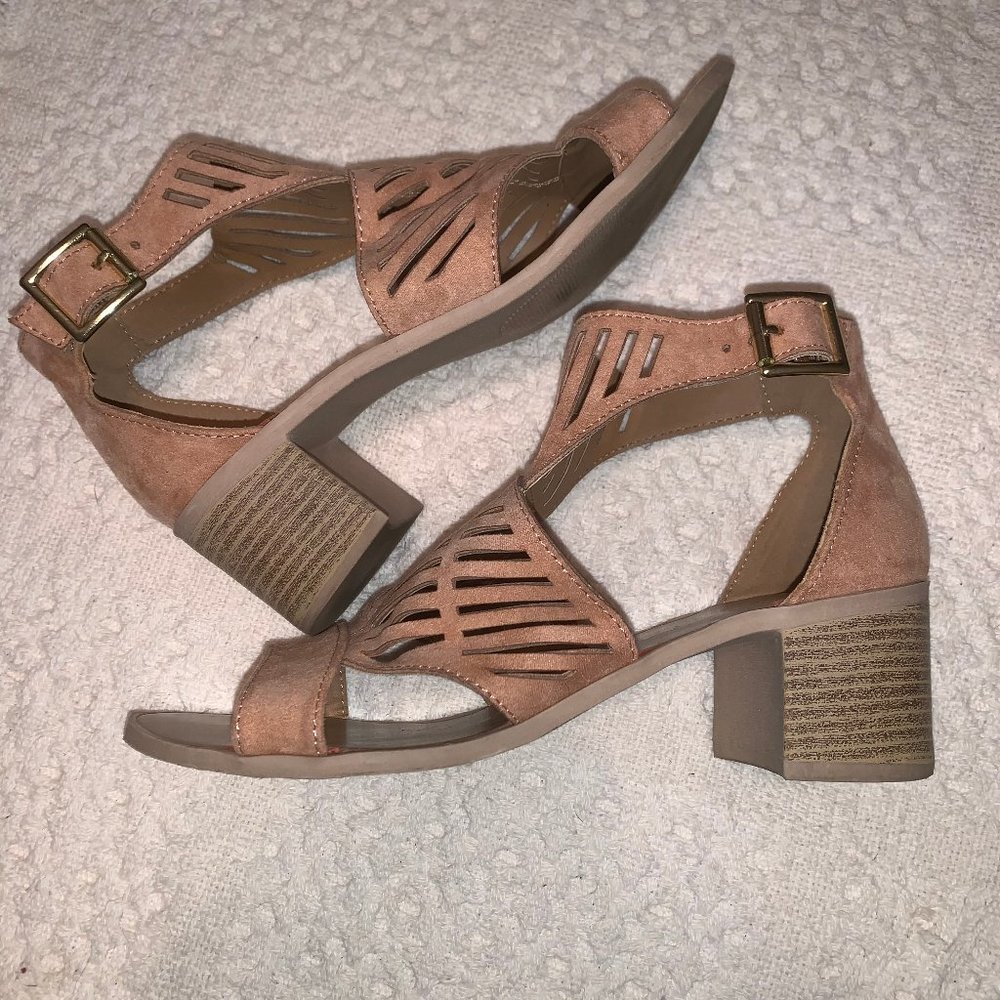 Strappy Block Heels